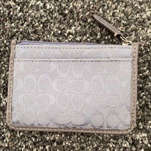 Purple Coach change wallet